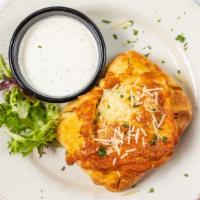 Tortuga Cheesy Bread · Bacon, Cheddar, Chives, and Ranch for Dipping.