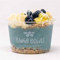 Tidal Wave Bowl · Limited Time Only! Spirulina Blend Topped with Banana, Pineapple, Blueberry, Coconut Shaving...