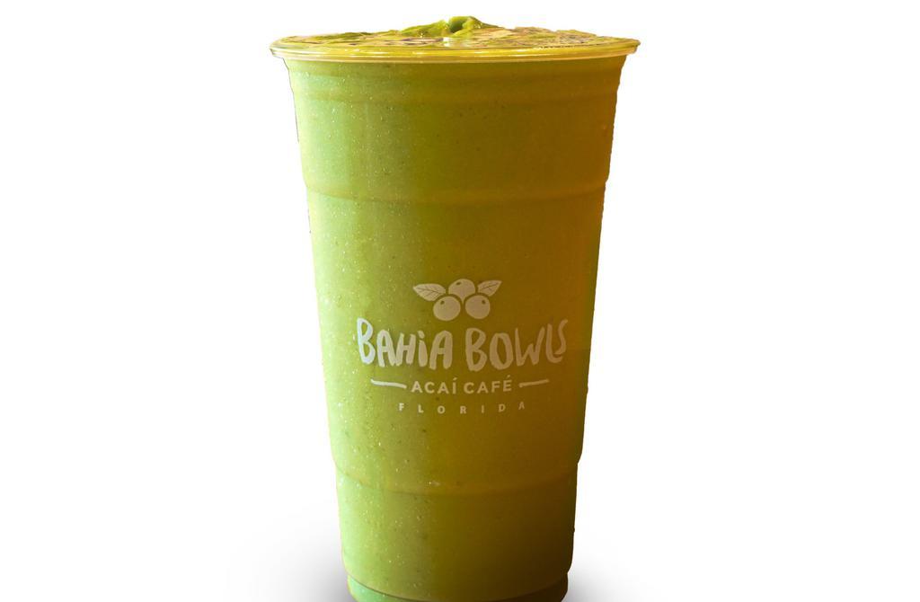 Go Green Smoothie · (24oz) Spinach, kale, mango, pineapple, banana, almond milk.