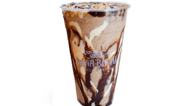 S’Mores Smoothie · (24oz) Almond Milk, Cookie Butter, Chocolate Chips, Banana, Graham Crackers, Chocolate & Vanilla Drizzle