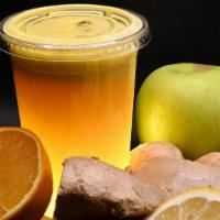 Morning Kick  Juice Or Smoothie · Apple, Orange, Lemon, Ginger. Made to Order