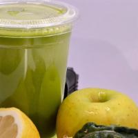 Green Machine Juice Or Smoothie · Organic kale, apple, lemon , ginger.