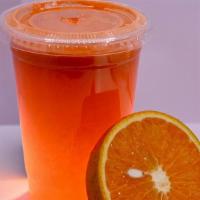 Turkish Sunrise Juice Or Smoothie · Half Orange Half Carrot Juice