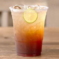 Arnold Palmer (Lemonade Tea) · Black tea  |  lemonade | sugar

Is known as lemonade tea.

​