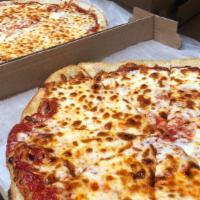 2 Large Cheese Pizzas · Additional charge for toppings. Not valid on specialty pizzas.