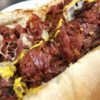 Pastrami Sub Or Wrap · Provolone cheese and mustard.