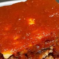 Classic Lasagna · Layers of Pasta, Marinara Sauce, Meat Sauce, Sweet Italian Sausage, Ricotta, Mozzarella and ...