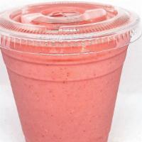 Beyonce Smoothie · Strawberry, pineapple, lemonade and coconut cream.
