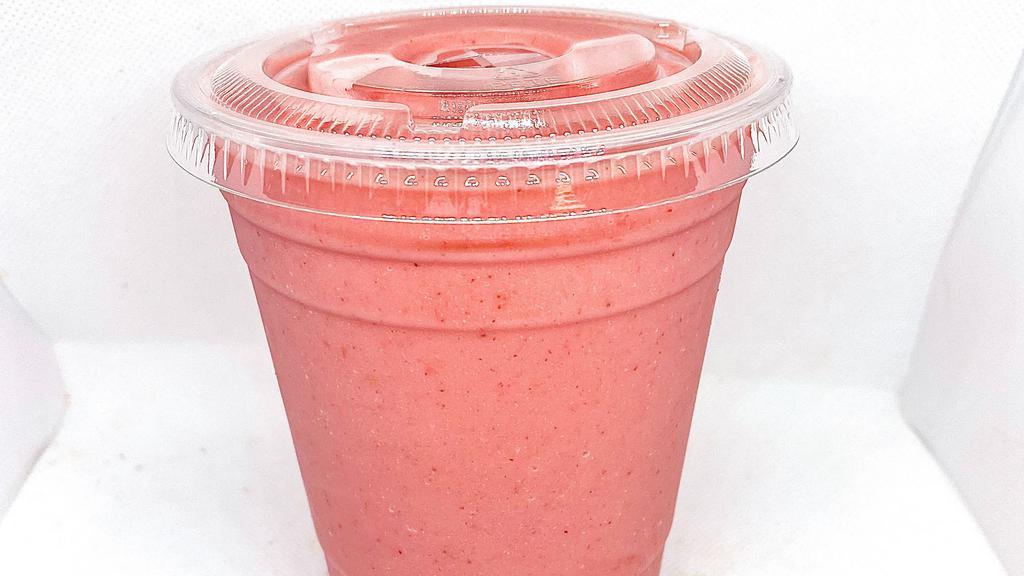 Beyonce Smoothie · Strawberry, pineapple, lemonade and coconut cream.