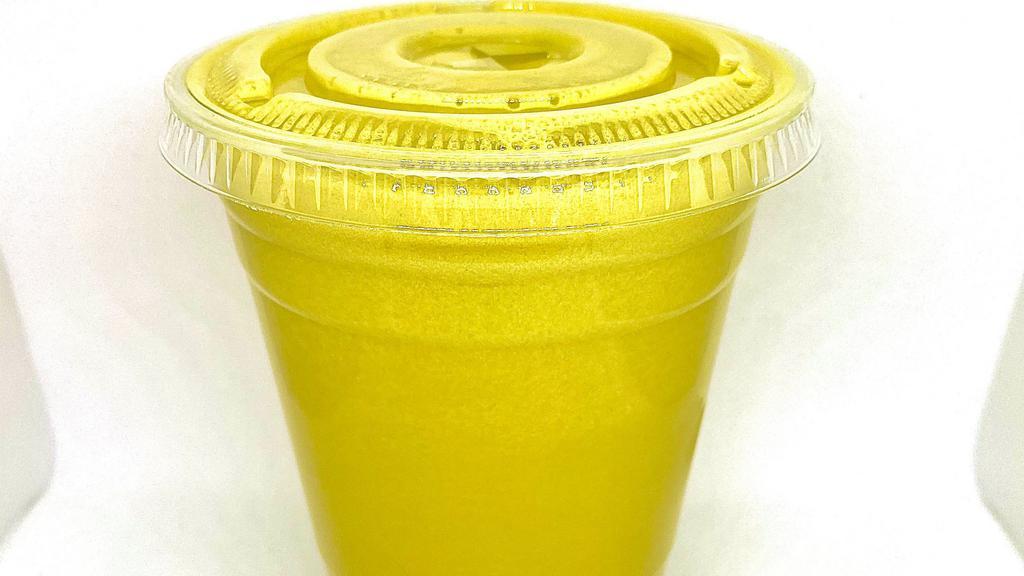 Inflam-Out Juice · Turmeric, celery, orange, ginger, and lemon.