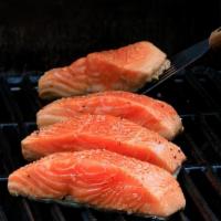 Grill Salmon · Include:,vegetables,rice,salad.