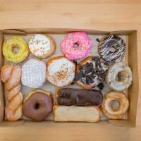 Baker'S Choice Dozen · We pick a variety of our most popular and tasty donuts. Subject to availability.
