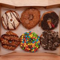Gourmet Half Dozen  · We pick a variety of our most popular and tasty gourmet donuts. Subject to availability.