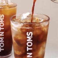 Iced Cold Brew · Coffee Brewed for 24 hours, no heat to be served on Ice. It has a bolder flavor than drip co...