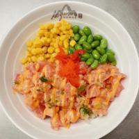 Tuna Don · Gluten-free. Mixed spicy tuna cubes with sweet corn, edamame, pickled ginger, and scallions.