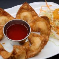 Cheesy Wonton · CRISPY FRIED WONTON STUFFED WITH WATER CHESTNUT AND CREAM CHEESE, SERVED WITH OUR HOUSE MADE...