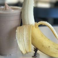 Peanut Butter Monkey Shake (12 Oz. Cup) · Peanut butter yogurt, Chocolate Yogurt, Whole milk, banana.