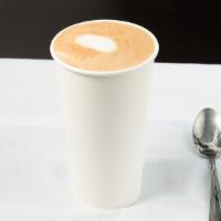 Latte · Made with organic single origin farm to cup coffee. Medium roast with earthy dark chocolate ...