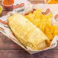 Fish Burrito · Crispy fish, white sauce, cabbage, pico de gallo and lime