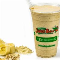 Peanut Butter Went Bananas · Whey protein shake, with Banana, Low Fat Peanut Butter /  /Whey Protein / Oats, and whole mi...