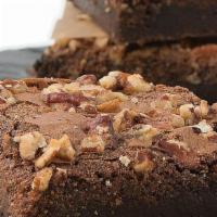 Brownie Cake · delicious brownie cake sprinkled with pecans
