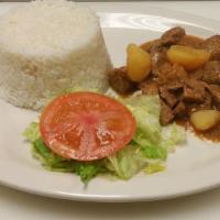 Carne De Res Guisada · Beef stew.