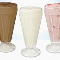 Large Shakes · Made with hand-scooped real ice cream and milk.