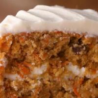 Carrot Cake · Homemade carrot cake with no artificial sweetners or GMO. With light fluffy white icing