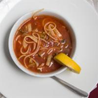 Soup Of The Day · Tomato or minestroni.