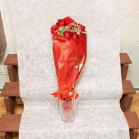 Truly Mine · Classic Bouquet of Roses, with wrappings, with small plush included.