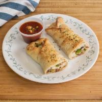 Sausage Roll · Peppers and onions.