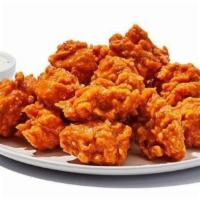 Boneless Wings (10 Pc.) · Hand-breaded boneless wings served with your favorite Hooters wing sauce. And no bones, so t...