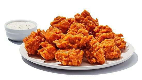 Boneless Wings (20 Pc.)  · Hand-breaded boneless wings served with your favorite Hooters wing sauce. And no bones, so they can get to your stomach faster.