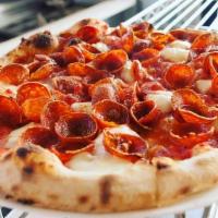 Pepperoni · A classic with Fior di Latte and imported Italian Abruzze Pepperoni