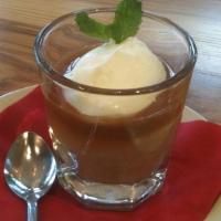 Butterscotch Budino · Our chilled butterscotch custard with house made caramel sauce topped with whipped cream