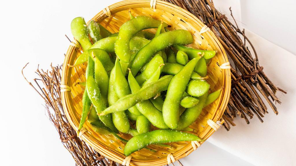 Edamame · Lightly salted boiled soybeans.