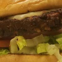 Black Bean Burger · black bean patty, lettuce, tomato, pepperjack cheese, peppercorn ranch
