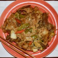 Flat Noodle · Choice of Chicken, Beef, Shrimp, Pork, or Vegetable.