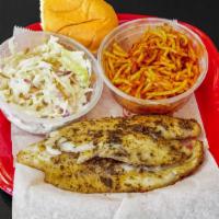 Blackend Fish Soul Food Meal · 