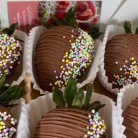 Twenty Four Mimo'S Strawberries · Hand picked fresh strawberries, dipped with Mimo's homemade gourmet chocolate. Your choice o...