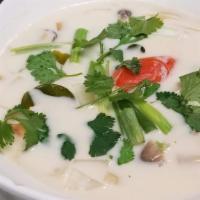Tom Kha Soup · Tom yum with coconut milk.