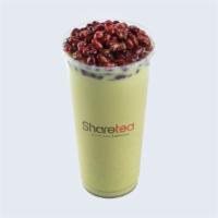 Matcha Red Bean Milk Tea · A creamy taste of matcha, with red bean, still with a milky flavor and a deliciously ice col...