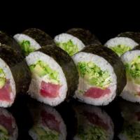 Tekyu Maki (Tuna, Cucumber) · Gourmet sushi roll with tuna and cucumber.
