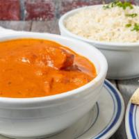  Butter Chicken · Chicken cooked with spices, herbs, and butter sauce.