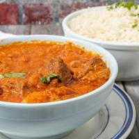  Lamb Curry · Boneless tender lamb marinated and cooked in a curry sauce of fresh herbs and spices.