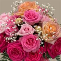 Mother'S Day Special · 18-20 Red, Hot Pink, Pink, Pastel Roses & Carnations With Baby's Breath and some Greenery & ...