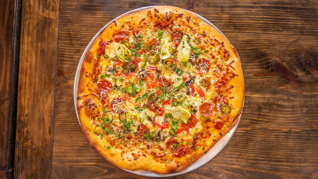 Build Your Own Pizza · Up to 3 toppings.