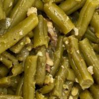 Green Beans · with or without bacon (fresh garlic and onion)