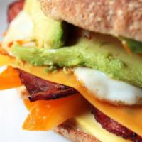Breakfast Sandwich · Scrambled Egg Sandwich with your choice of cheese on a grilled Brioche Bun. Served with a si...