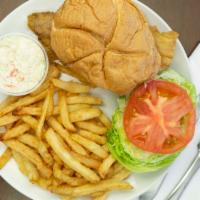 Tilapia  Sandwich W/Fries · LETTUCE,TOMATO,MAYONIS ONLY